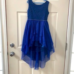 Size 8, royal blue, high-low special occasion